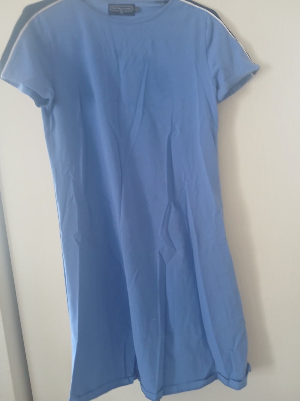 Duffield Lane Sky Blue Short Sleeve Midi Dress